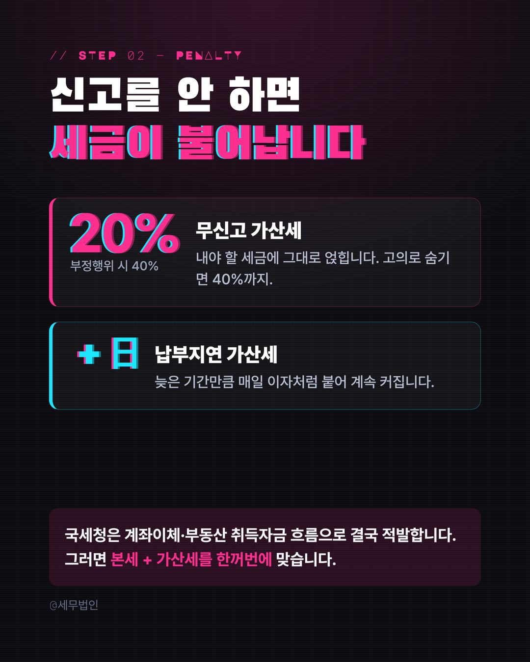 증여세 신고 안 하면 생기는 일 3페이지
