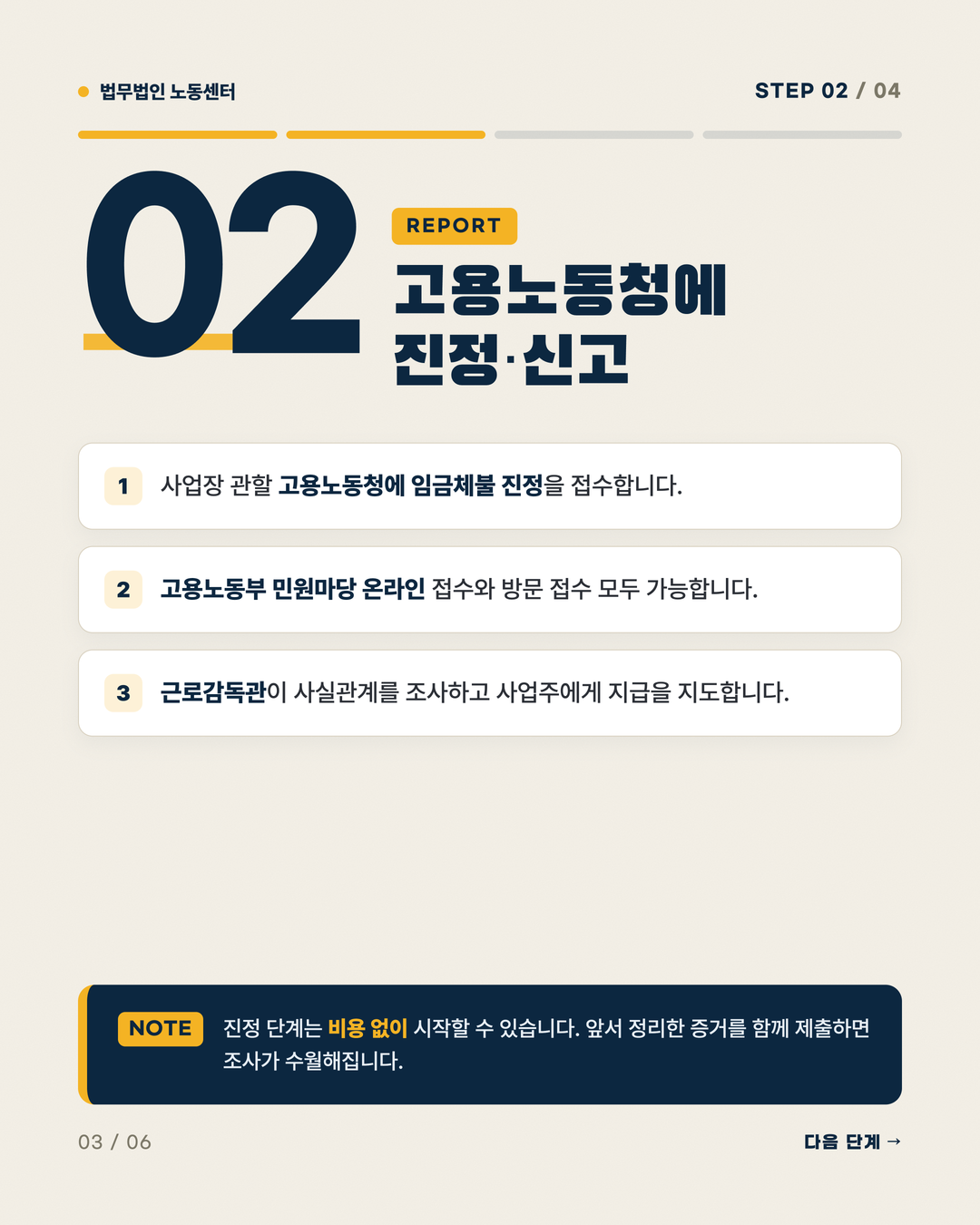 임금 퇴직금 떼였을 때 신고 A to Z 3페이지