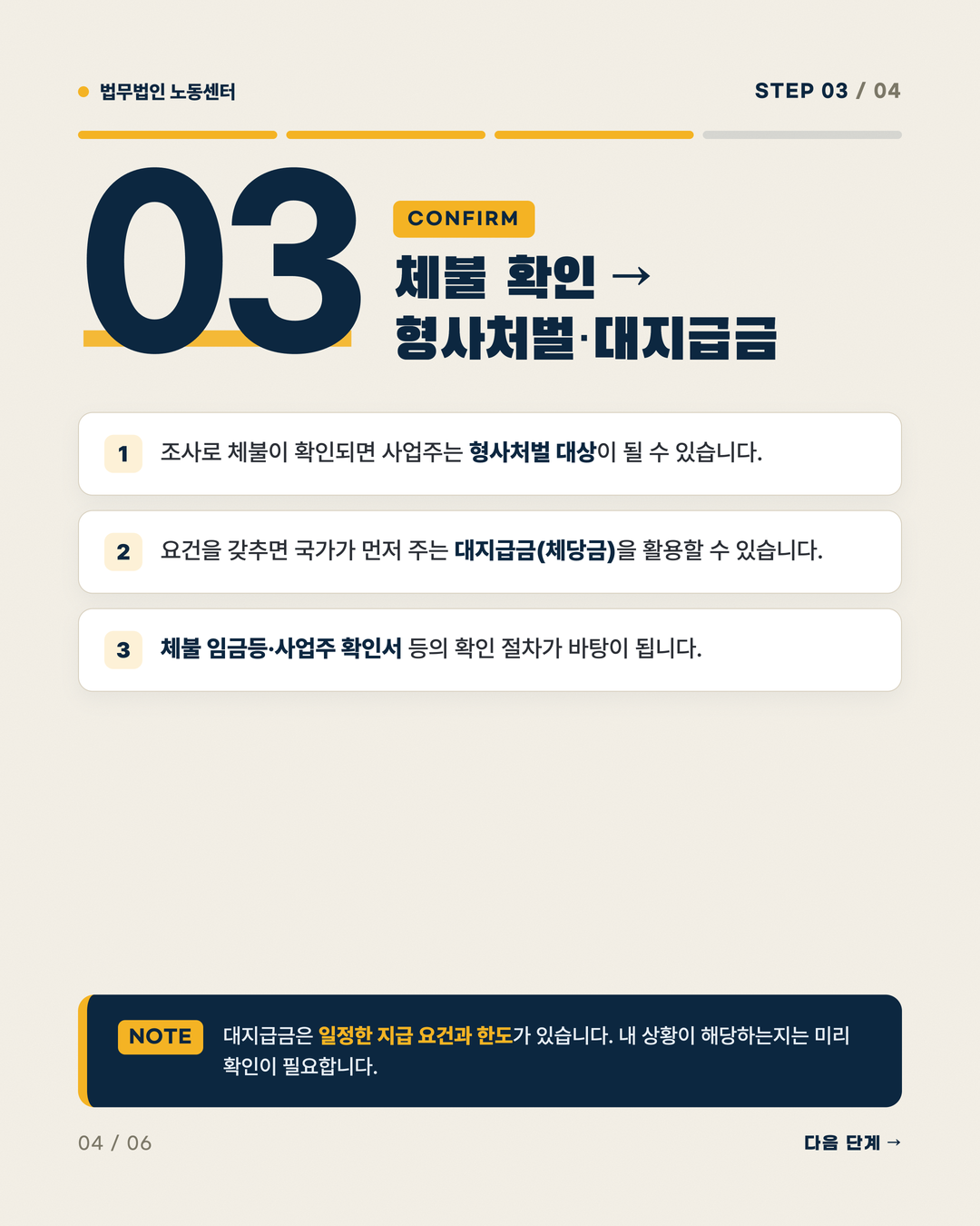 임금 퇴직금 떼였을 때 신고 A to Z 4페이지