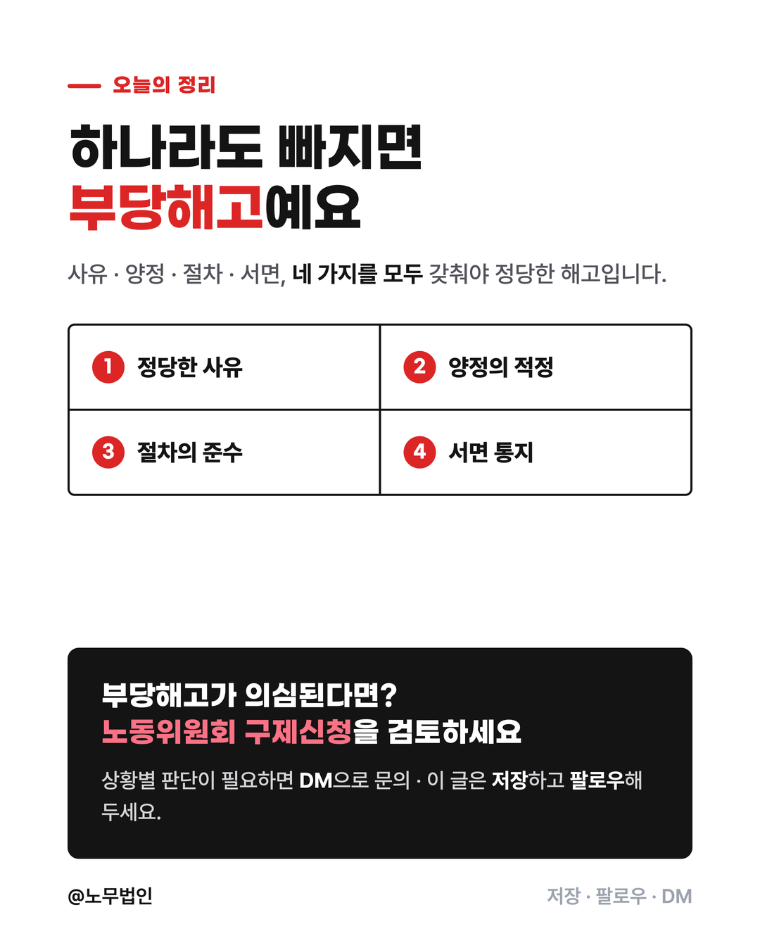 해고의 정당성 4요건 7페이지
