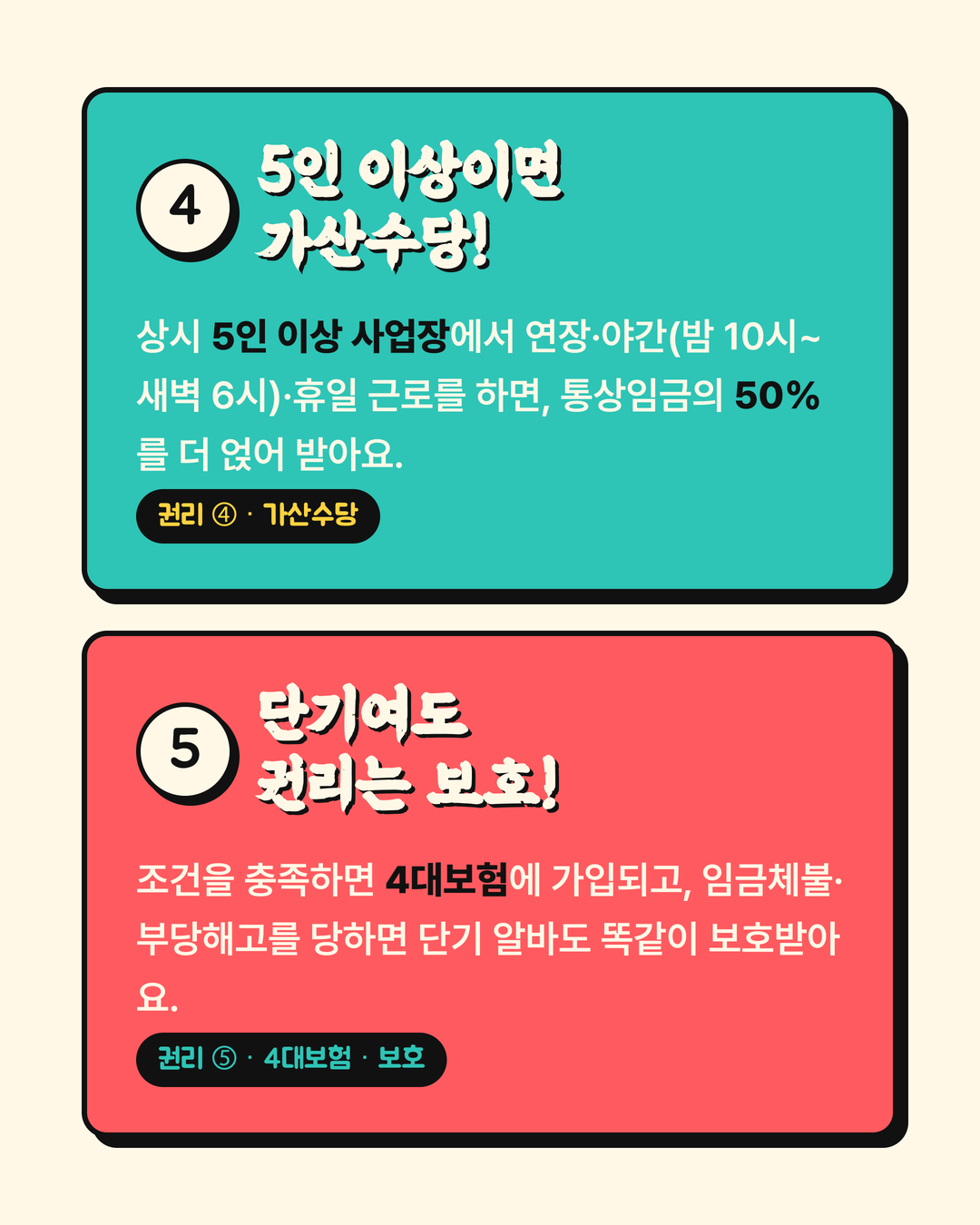여름 단기알바가 받아야 할 권리 5페이지