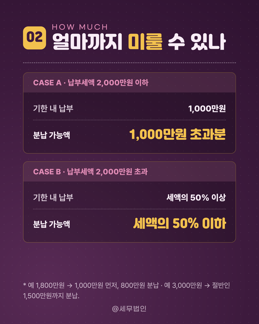 종합소득세 분납 신청 방법 3페이지