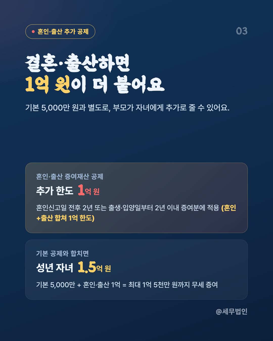 증여재산 공제 한도 정리 4페이지