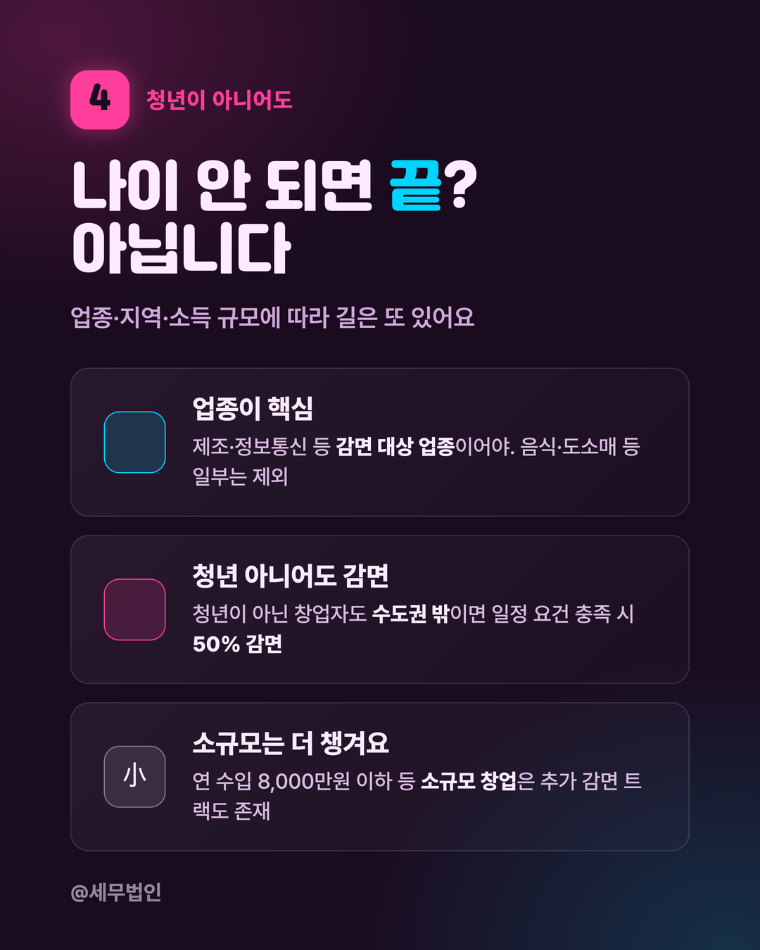 청년 창업 세액감면 조건 5페이지