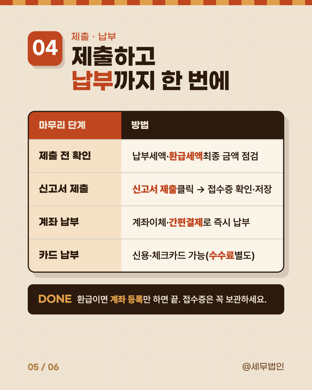 홈택스 셀프 세금신고 따라하기 5페이지